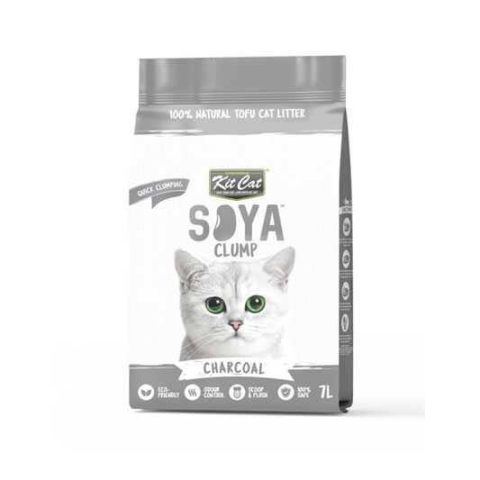 Kit Cat Soya Clump Soybean Litter – Charcoal 7L