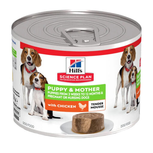 Hill’s Science Plan Puppy & Mother Wet Dog Food Mousse with Chicken (12x200g)