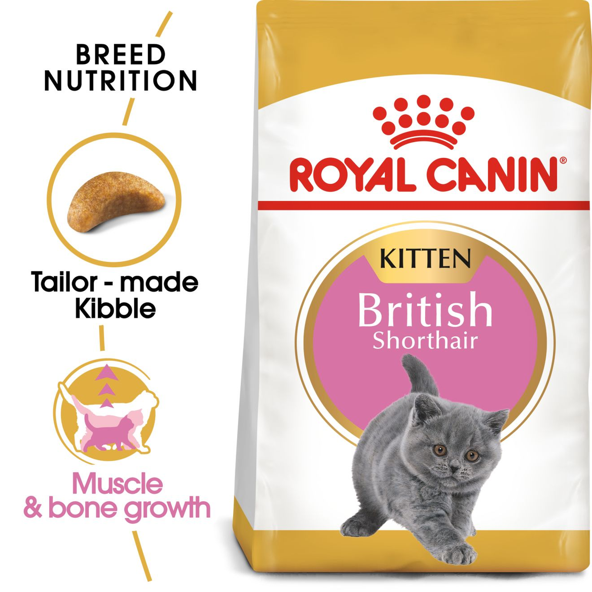Royal Canin British Shorthair Kitten Dry Cat Food - 2kg