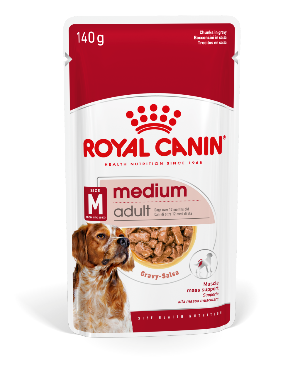 Royal Canin Medium Adult in Gravy Wet Dog Food - 1 x 140g