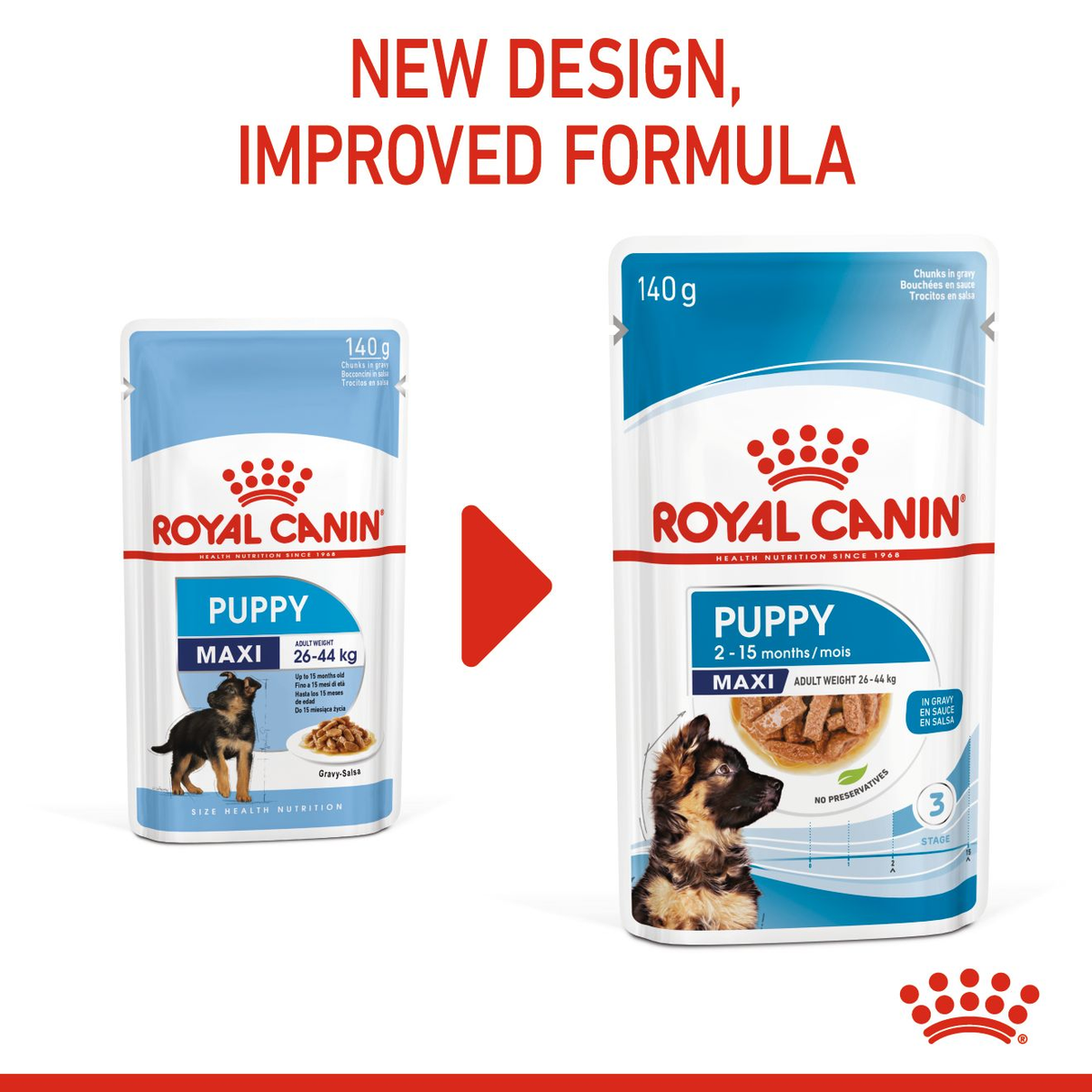 Royal Canin Maxi Puppy in Gravy Wet Dog Food