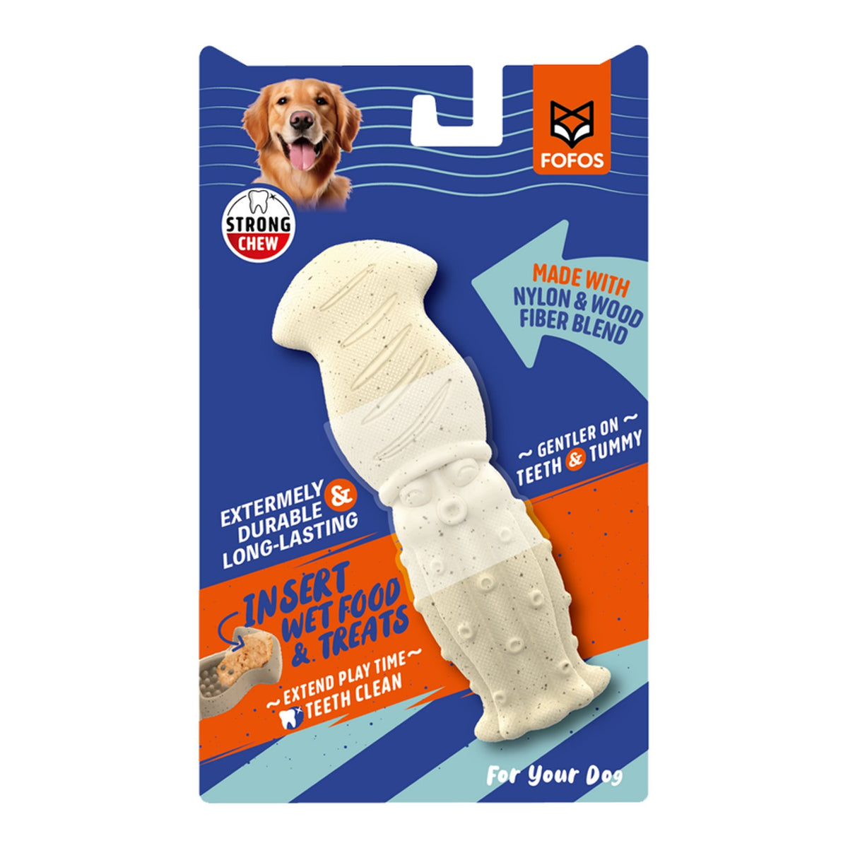 FOFOS Cuttlefish Durable Dog Chew Toy