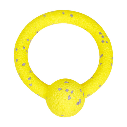FOFOS Durable Puller with Ball Dog Toy Yellow